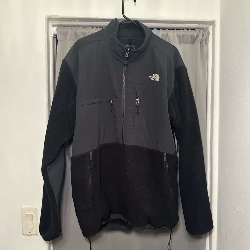 The North Face Black Gray Polartec Amyn Fleece Jacket Full-Length Zipper 2XL - Picture 2 of 12